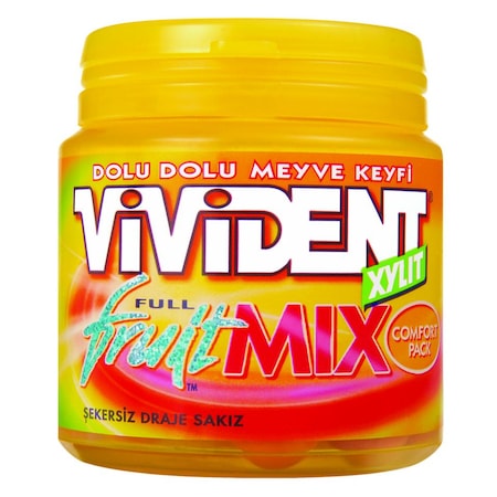 Vivident Draje Full Fruit Mix 96gr*10*8