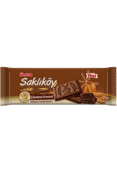 Ülker Saklıköy Çikolata Kremalı Bisküvi 87g*24