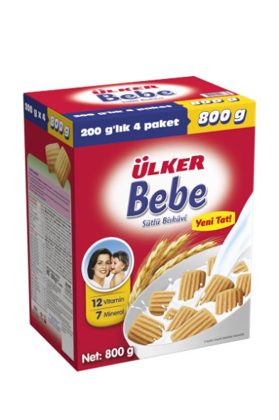 Ülker Hero Bebe Bisküvi 4*200gr*4