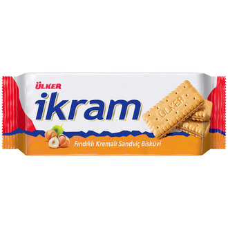 Ülker İkram Kremalı Bisküvi Fındıklı 84gr*24