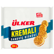 Ülker Kremalı Sandviç Bisküvi 4*76gr*14