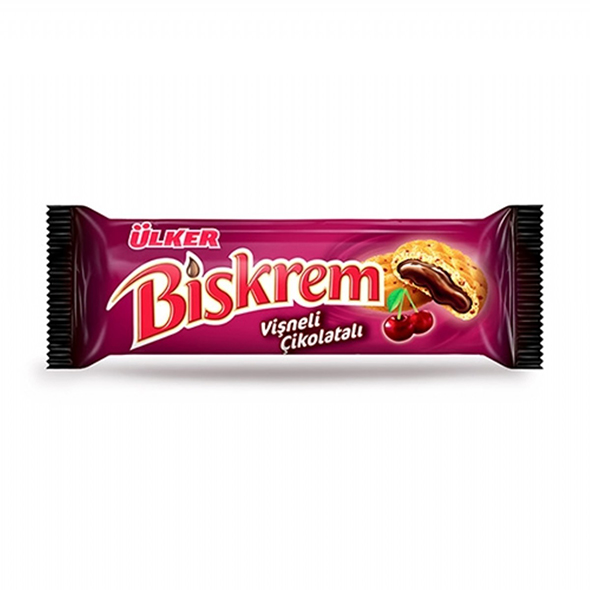 Ülker Biskrem Vişneli Çikolatalı 90gr*18