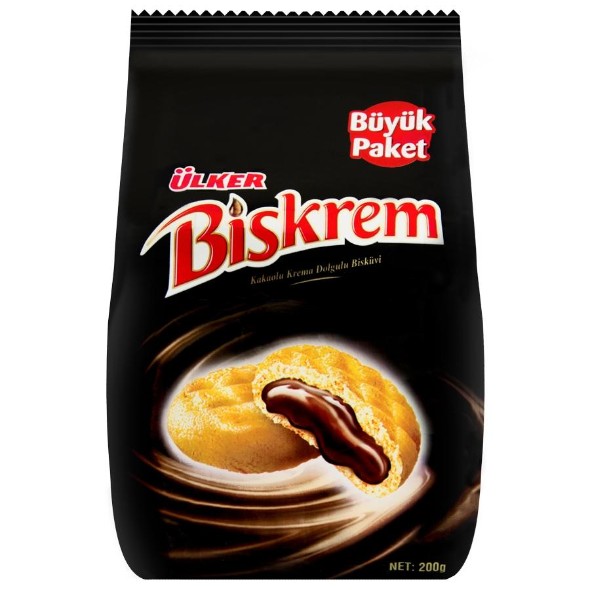 Ülker Biskrem Kakaolu Büyük Boy Rulo 200gr*15