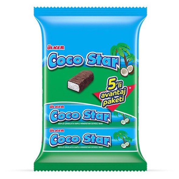 Cocostar Hindistan Cevizli Bar 28gr*5*24