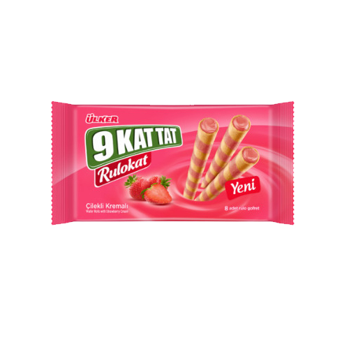 Ülker 9Kat Rulokat Gofret Çilekli 42gr*12