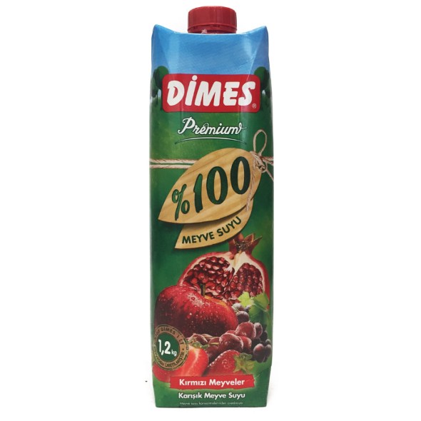 Dimes %100 Kırmızı Meyveler 1lt*12
