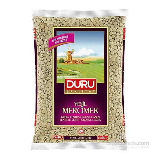 Duru Yeşil Mercimek 1 Kg*12