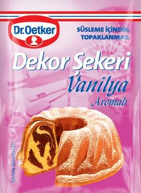 Dekor Şekeri Vanilya Aromalı 50gr*24